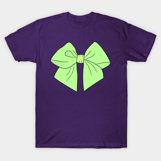 Spring Green Vector Bow T-Shirt by LozMac